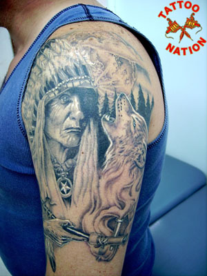 Firefighter Tribal Tattoo Design On Shoulder Tattoos  फट शयर