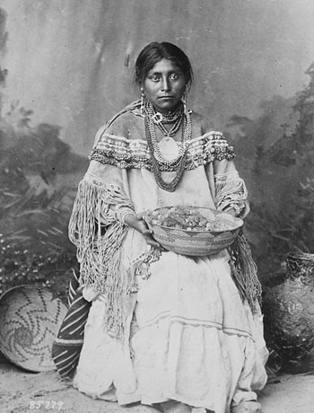 Apache Bride in Wedding Dress