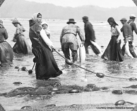 Chinook Indians Salmon Fishing