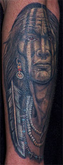 Native American Arm Tattoo