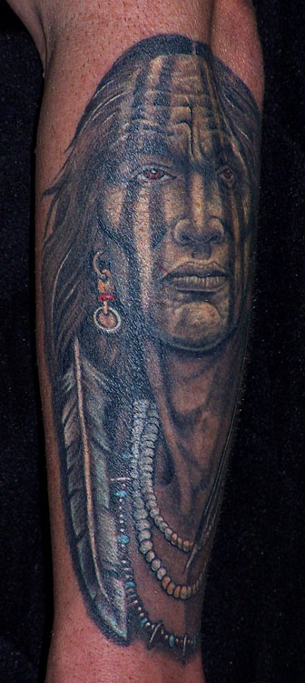 Man Showing Native American Tattoo On Biceps  Tattoo Designs Tattoo  Pictures