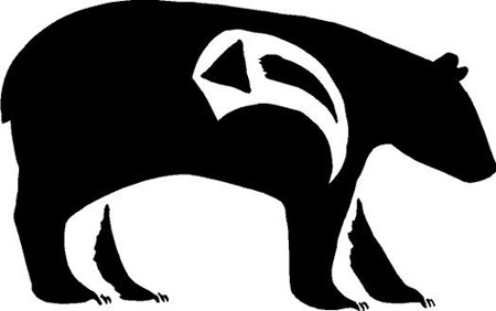 Native American Bear Symbol and Bear Meanings  Native american symbols,  Bear art, American symbols