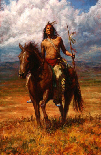 Native American Crow Warrior