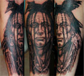Native American Crow Tattoo