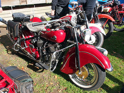 Red Indian Motorcycle