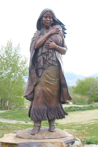 Sacajawea Statue in Idaho